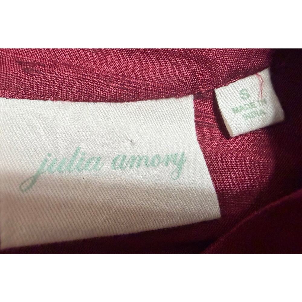 Julia Armory Dress Jane 100% Dupioni Silk Sleeveless Column Maxi size Small - Picture 4 of 10